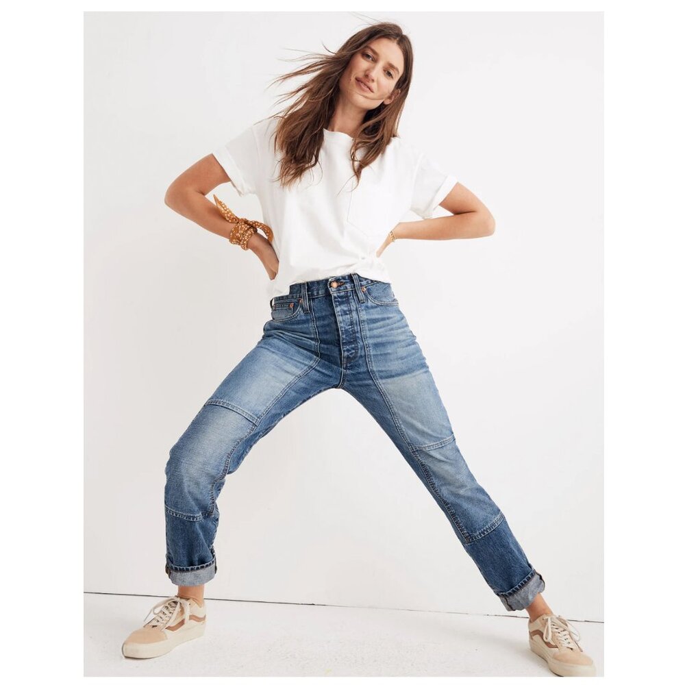 Rivet & Thread High-Rise Slim Boyjeans Size 30 BELLEMOOR WASH